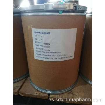API de carbonato de sevelámero de unión de fosfato de 800 mg